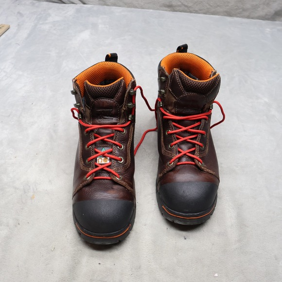 Timberland PRO Mens 10W Work Boots Brown Leather Endurance 6\